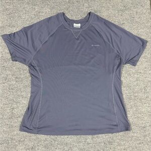 Columbia Women’s Size XL Athletic Short Sleeve Shirt Top, Purple